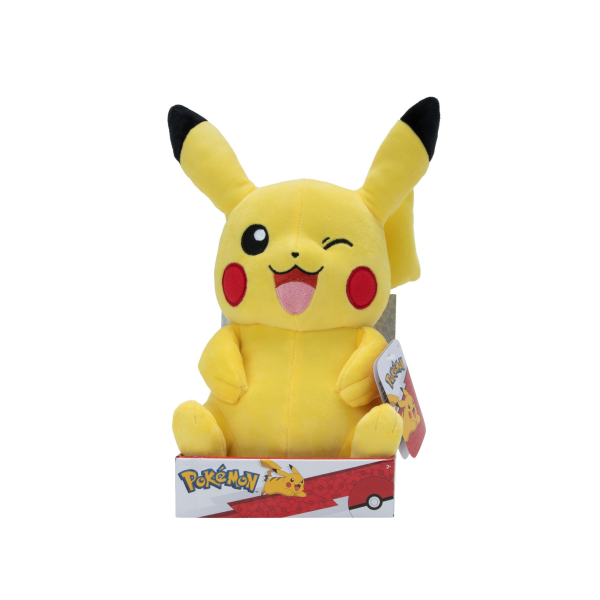 Pokemon Mjukdjur 30cm Pikachu Blinkande - Pokemon