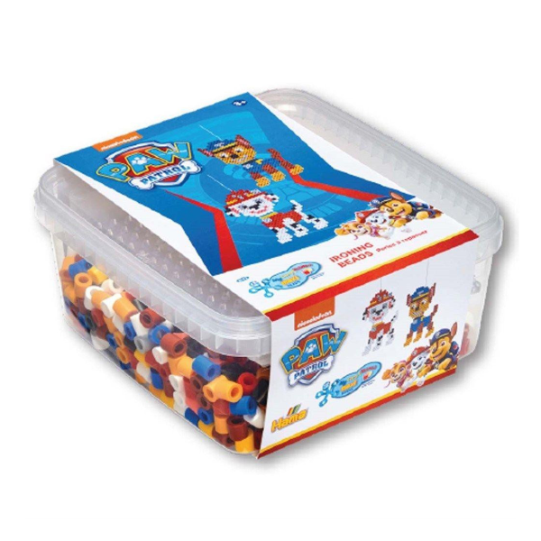 Hama Maxi Pärlor och Pärlplatta i Box 900 st Paw Patrol - Hama