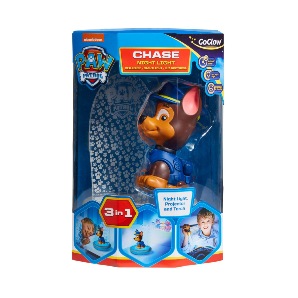 Paw Patrol Chase GoGlow Nattlampa, projektor och ficklampa 3 i 1 - Paw…