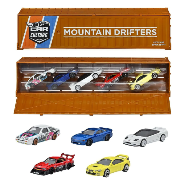 Mountain Drifters - Container Set - 5 bilar - Hot Wheels