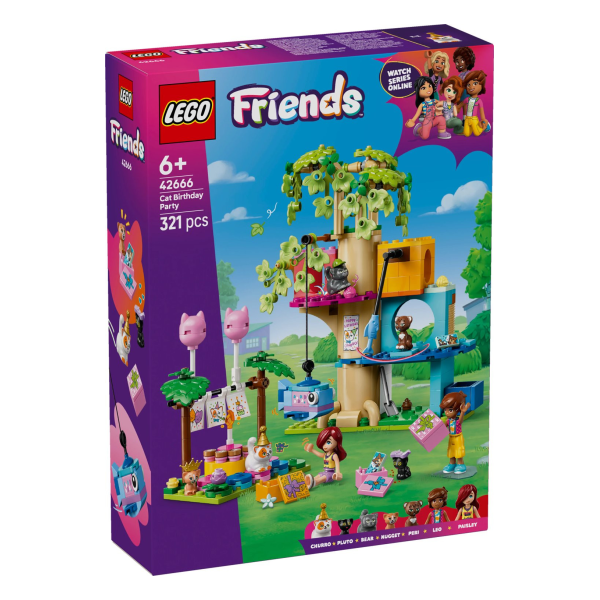 LEGO® Friends Kattkalas & trädkoja 42666 - LEGO