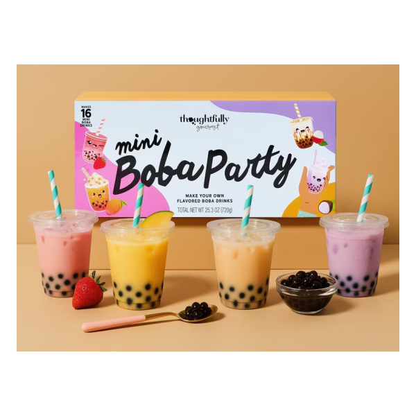 Presentlåda med Mini Boba Tea - Thoughtfully