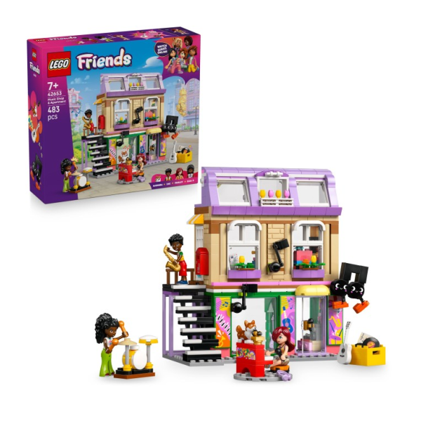LEGO Friends 42653 Musikaffär & lägenhet