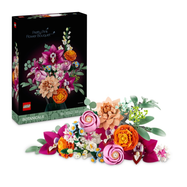LEGO Botanicals 10342 Vacker rosa blombukett