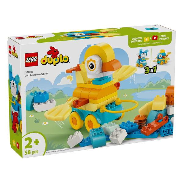 LEGO® DUPLO 3-i-1 Djur på hjul 10448 - LEGO