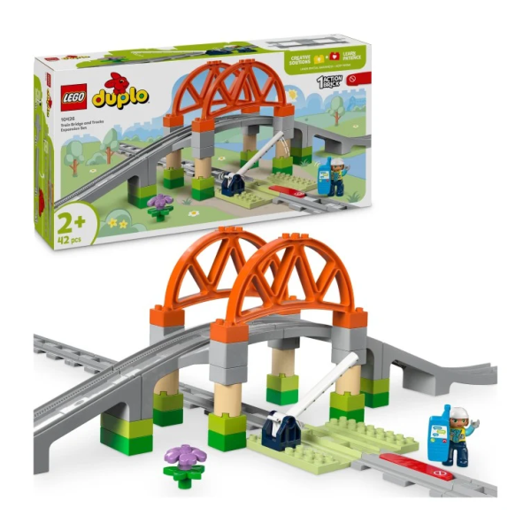 LEGO DUPLO Town 10426 Tågbro och spår – Expansionsset