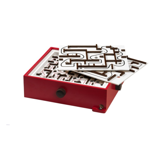 BRIO Spel 34020 Labyrint med övningsplattor (Röd)